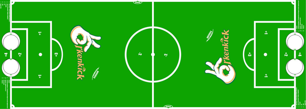 Spielfeld der 120-cm-Matte von oben mit Punktezonen