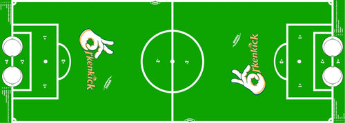 Spielfeld der 120-cm-Matte von oben mit Punktezonen